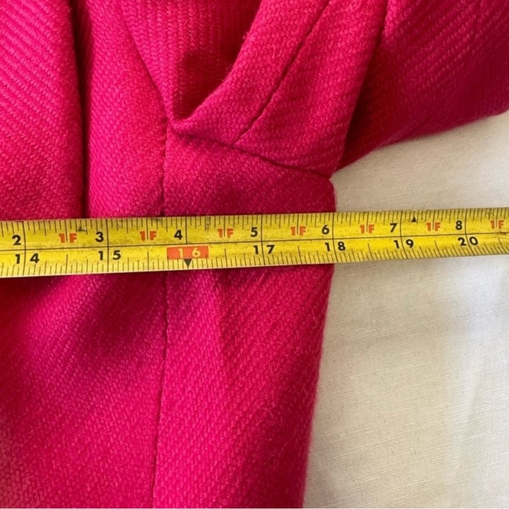 Talbots Pink Wool Blend Zip Blazer Jacket - Picture 6 of 12